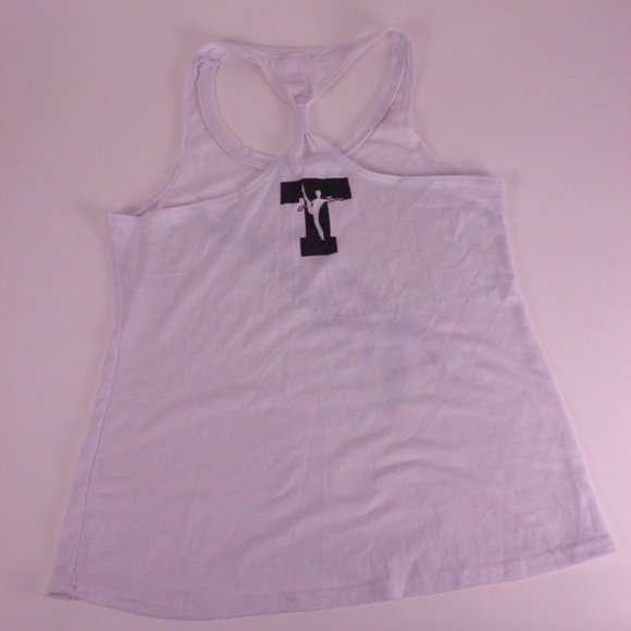 White Tremaine Dance Tank Top - Picture 4 of 5